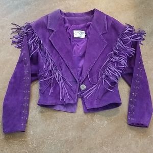 Purple Leather Jacket